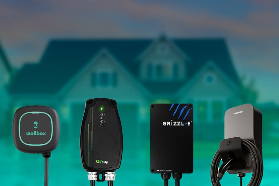 home electric car charging station